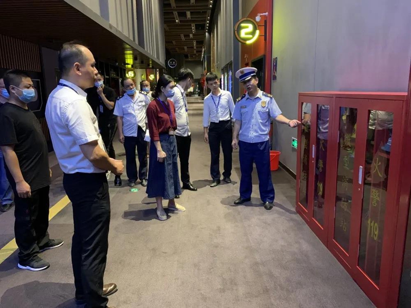 贵港：支队开展辖区电影院复工消防安全检查