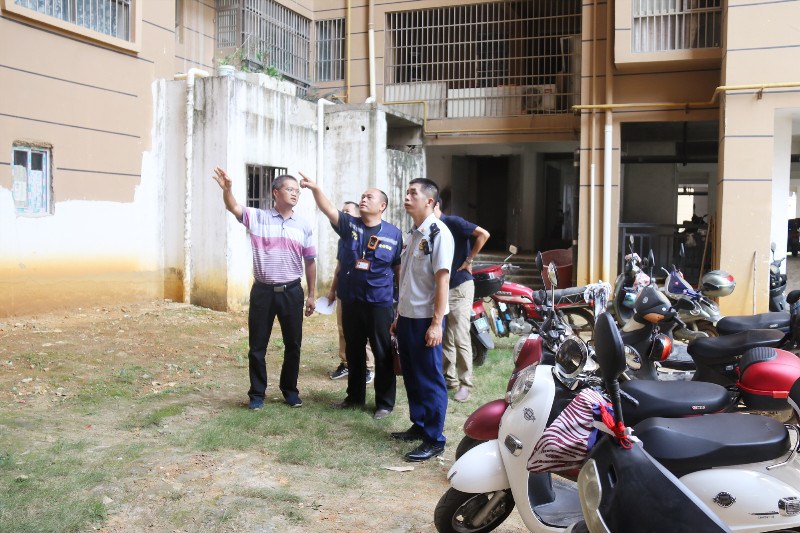 崇左：联合多部门开展高层建筑小区消防安全检查